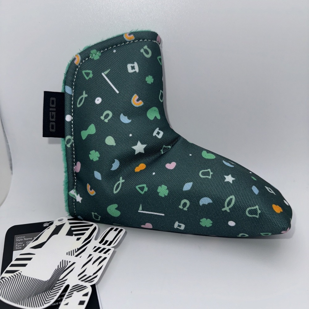 OGIO Golf Blade Putter Headcover "Mo Lucky" Green Irish *Free Ogio Decal! NEW